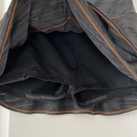 Athleta Swagger Skort Dark Grey Space Dye Ruffled Athletic Tennis Skort XS - Picture 8 of 12